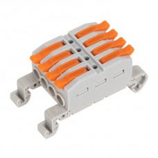 Κλέμμα Ράγας ταχείας αυτόματης σύνδεσης Καλωδίων 4 Εισόδων-4 Εξόδων 0,5-4mm² 32A 31041